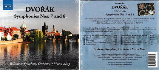 MCD- CD DVORAK SYMPHONIES 7 8 ALSOP BALTIMORE ORCHESTRA NAXOS BLISTERATO - ZCD14
