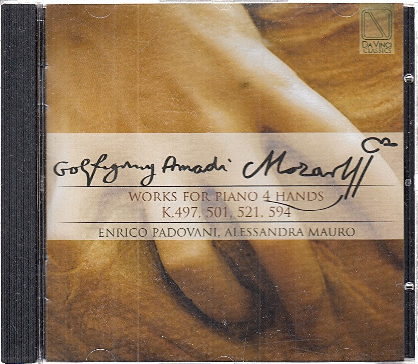 MCD- CD MOZART WORKS FOR PIANO 4 HANDS PADOVANI DA VINCI CLASSICS - ZCD12
