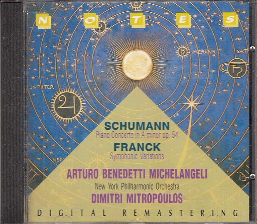 MCD- CD SCHUMANN FRANCK OP. 54 SYMPHONIC VARIATIONS NOTES - ZCD11