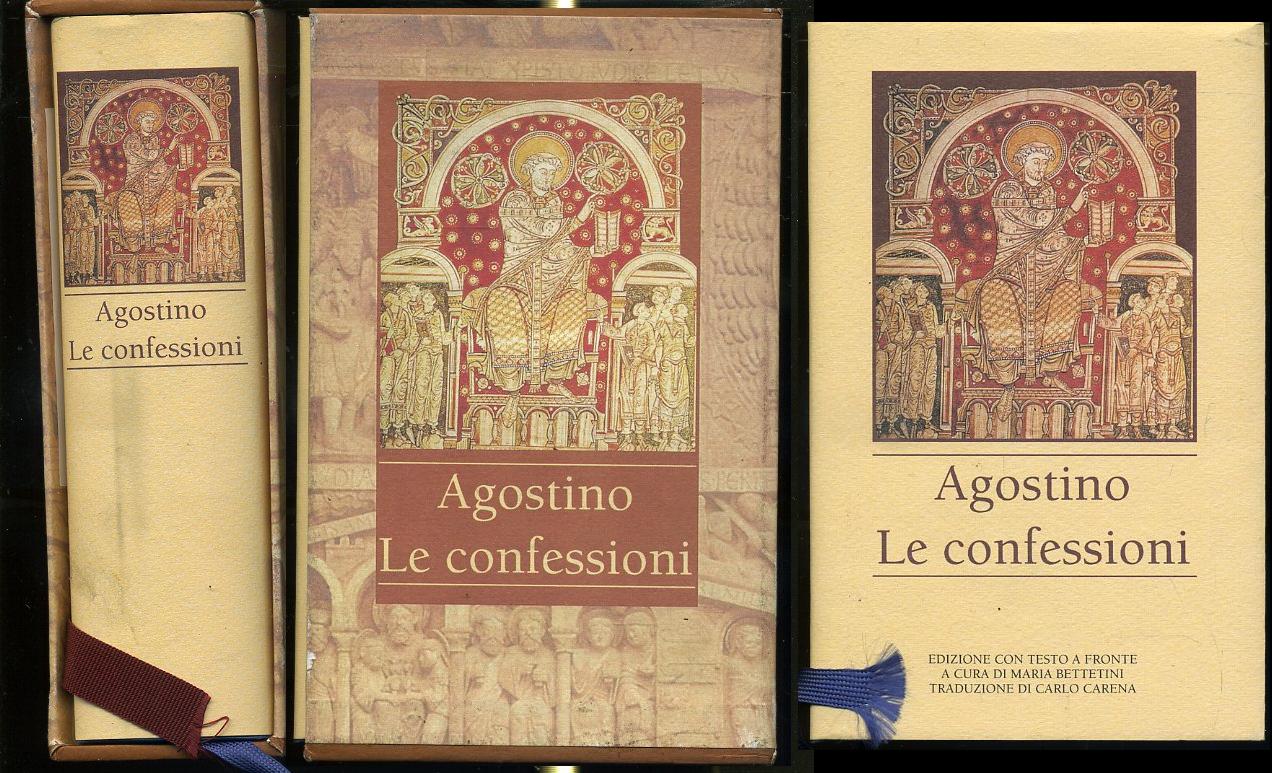 LF- LE CONFESSIONI TESTO A FRONTE - AGOSTINO - MONDOLIBRI--- 2000- CS- XFS61