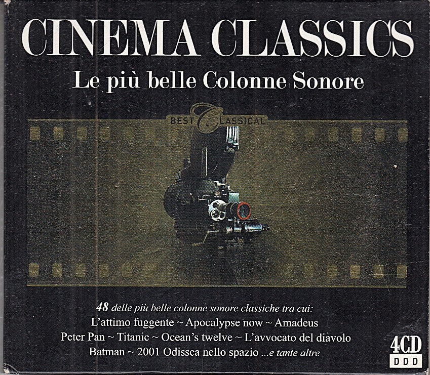 MCD- CD CINEMA CLASSICS LE PIU' BELLE COLONNE SONORE AZZURRA MUSIC 4 CD - ZCD6