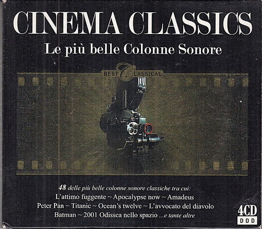 MCD- CD CINEMA CLASSICS LE PIU' BELLE COLONNE SONORE AZZURRA MUSIC 4 CD - ZCD6