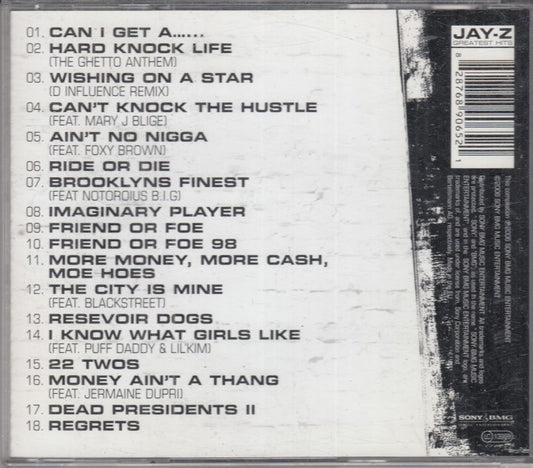MCD- CD JAY-Z GREATEST HITS SONY - ZCD1