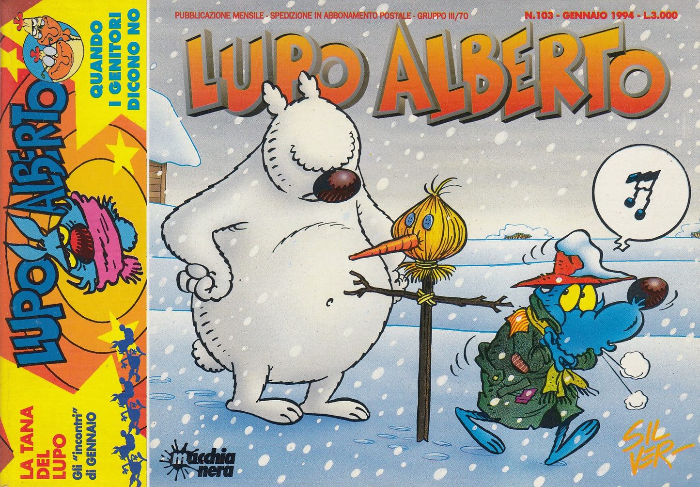 Lupo Alberto- Silver- Macchia Nera- Originale- Fascia 100/149- scegli numero-V25