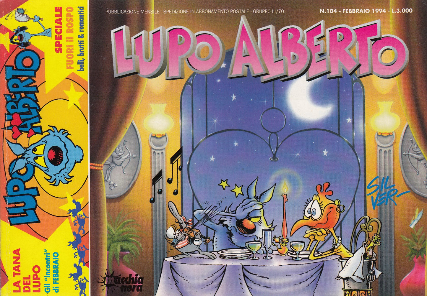 Lupo Alberto- Silver- Macchia Nera- Originale- Fascia 100/149- scegli numero-V25