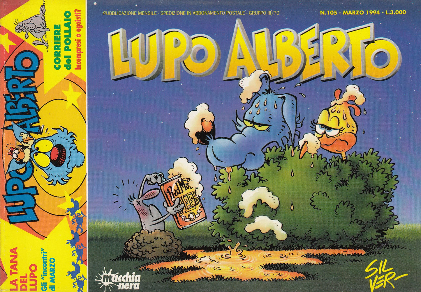 Lupo Alberto- Silver- Macchia Nera- Originale- Fascia 100/149- scegli numero-V25