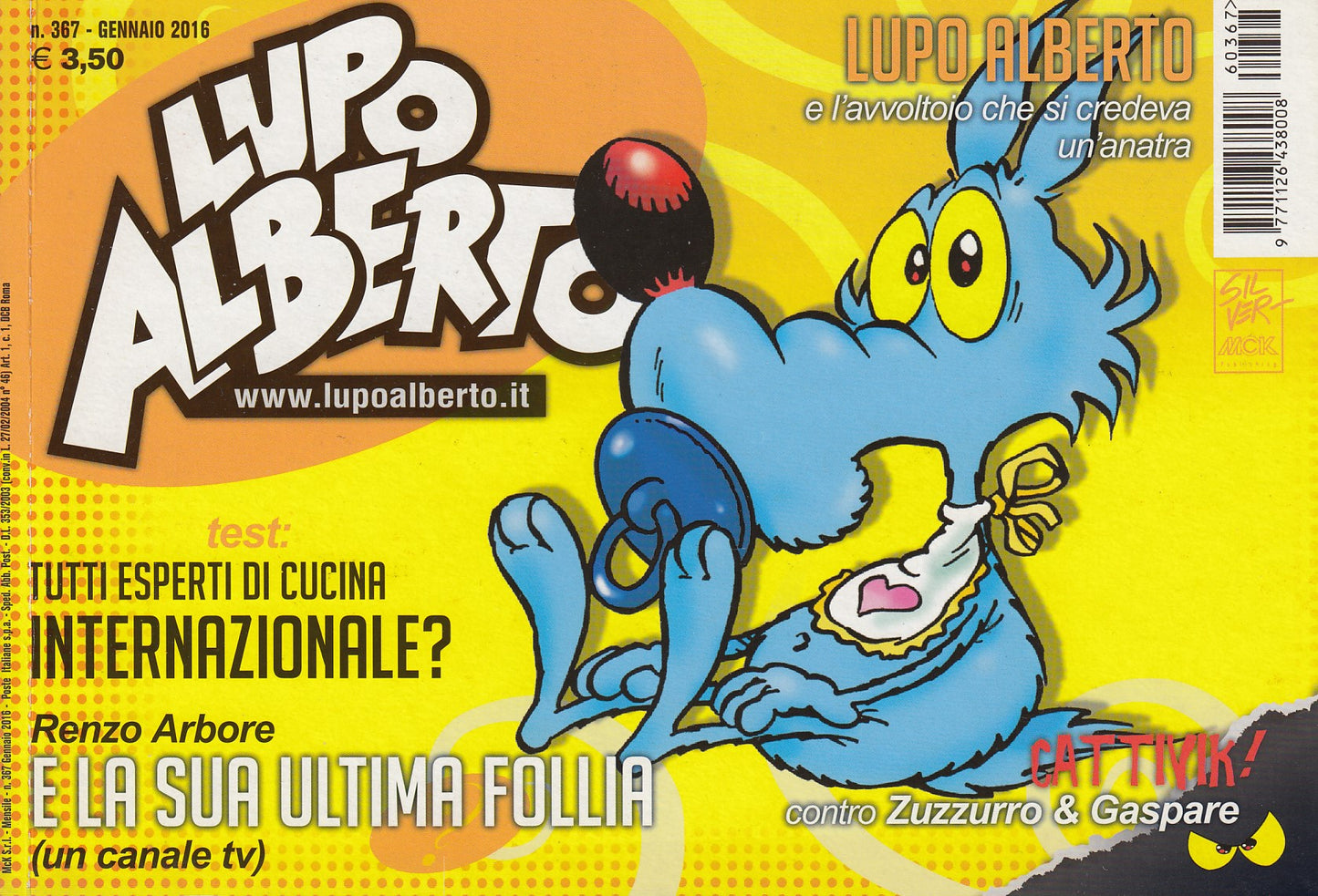 Lupo Alberto - Silver - McK- Originale- Fascia 350/399- scegli il numero- V25