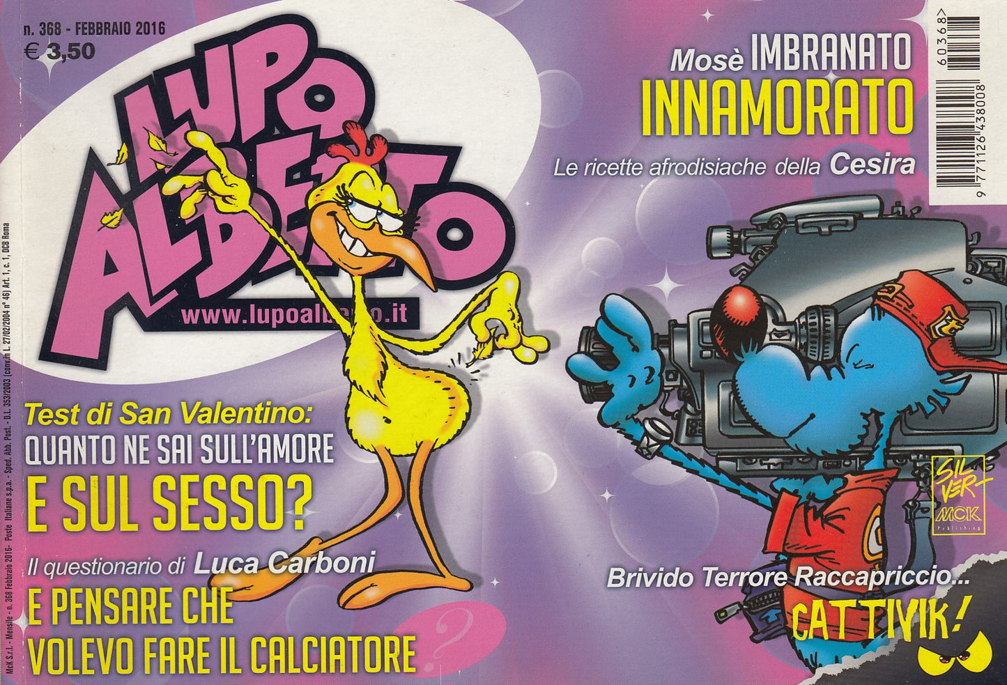Lupo Alberto - Silver - McK- Originale- Fascia 350/399- scegli il numero- V25