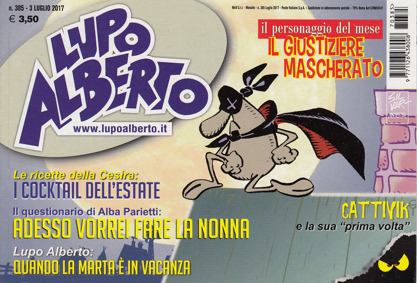 Lupo Alberto - Silver - McK- Originale- Fascia 350/399- scegli il numero- V25