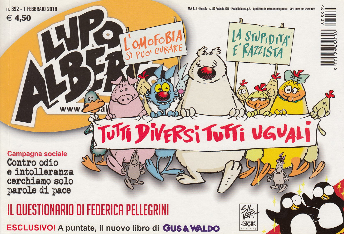 Lupo Alberto - Silver - McK- Originale- Fascia 350/399- scegli il numero- V25