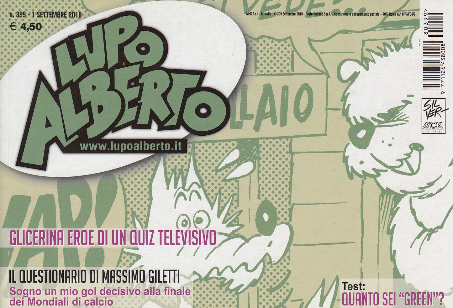 Lupo Alberto - Silver - McK- Originale- Fascia 350/399- scegli il numero- V25