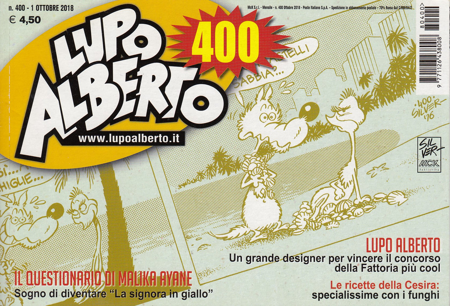 Lupo Alberto - Silver - McK- Originale- Fascia 400/453- scegli il numero- V25