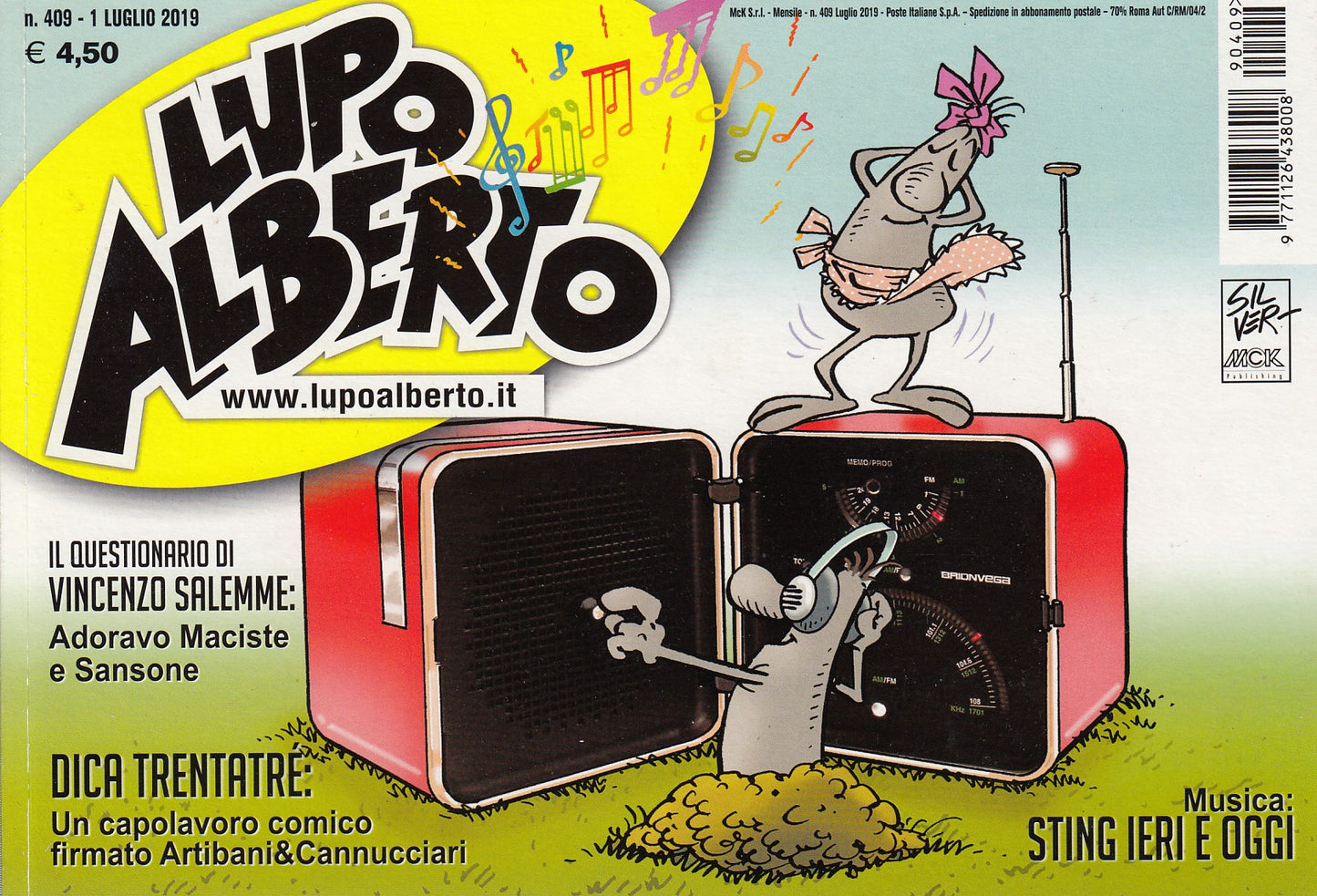 Lupo Alberto - Silver - McK- Originale- Fascia 400/453- scegli il numero- V25