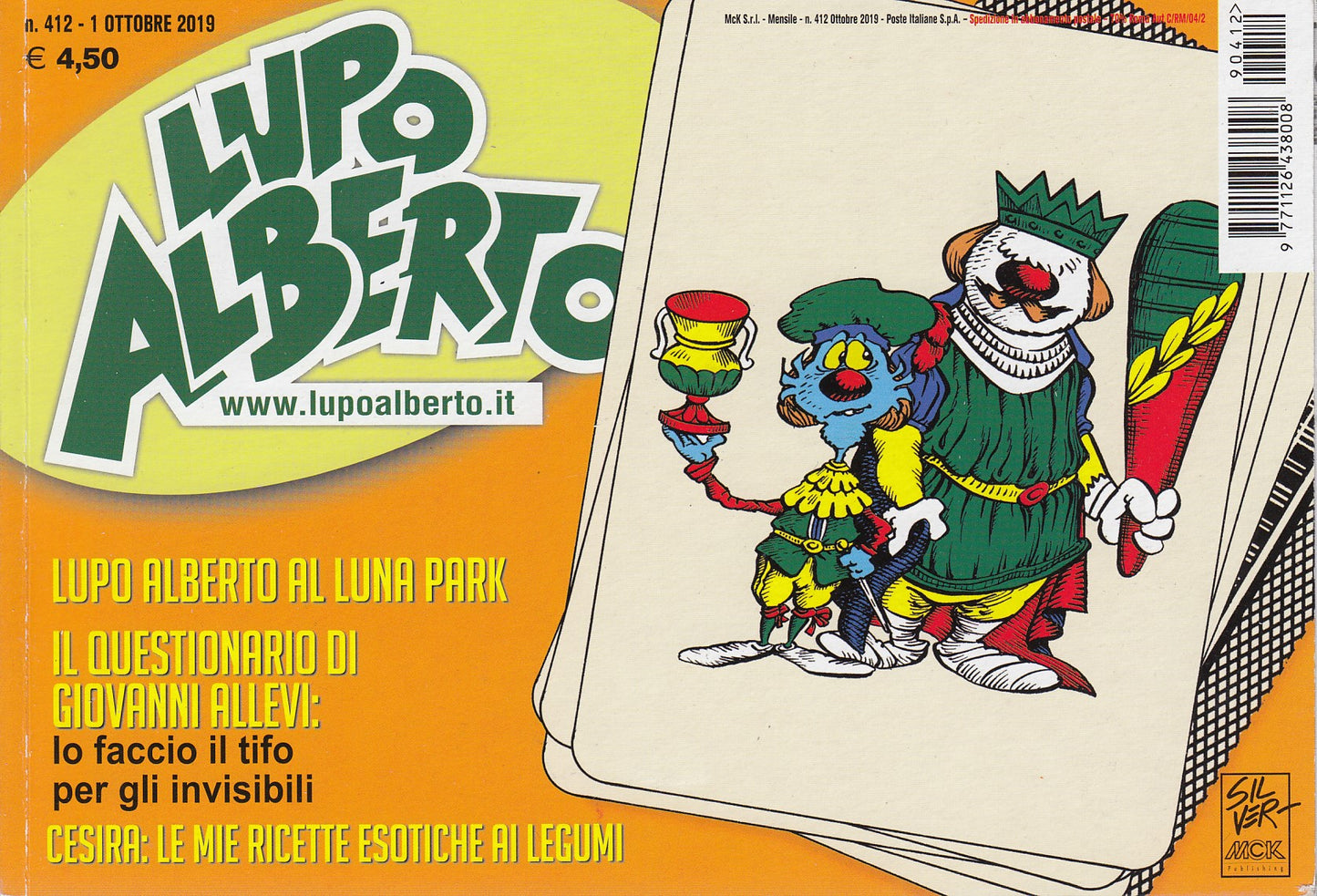 Lupo Alberto - Silver - McK- Originale- Fascia 400/453- scegli il numero- V25