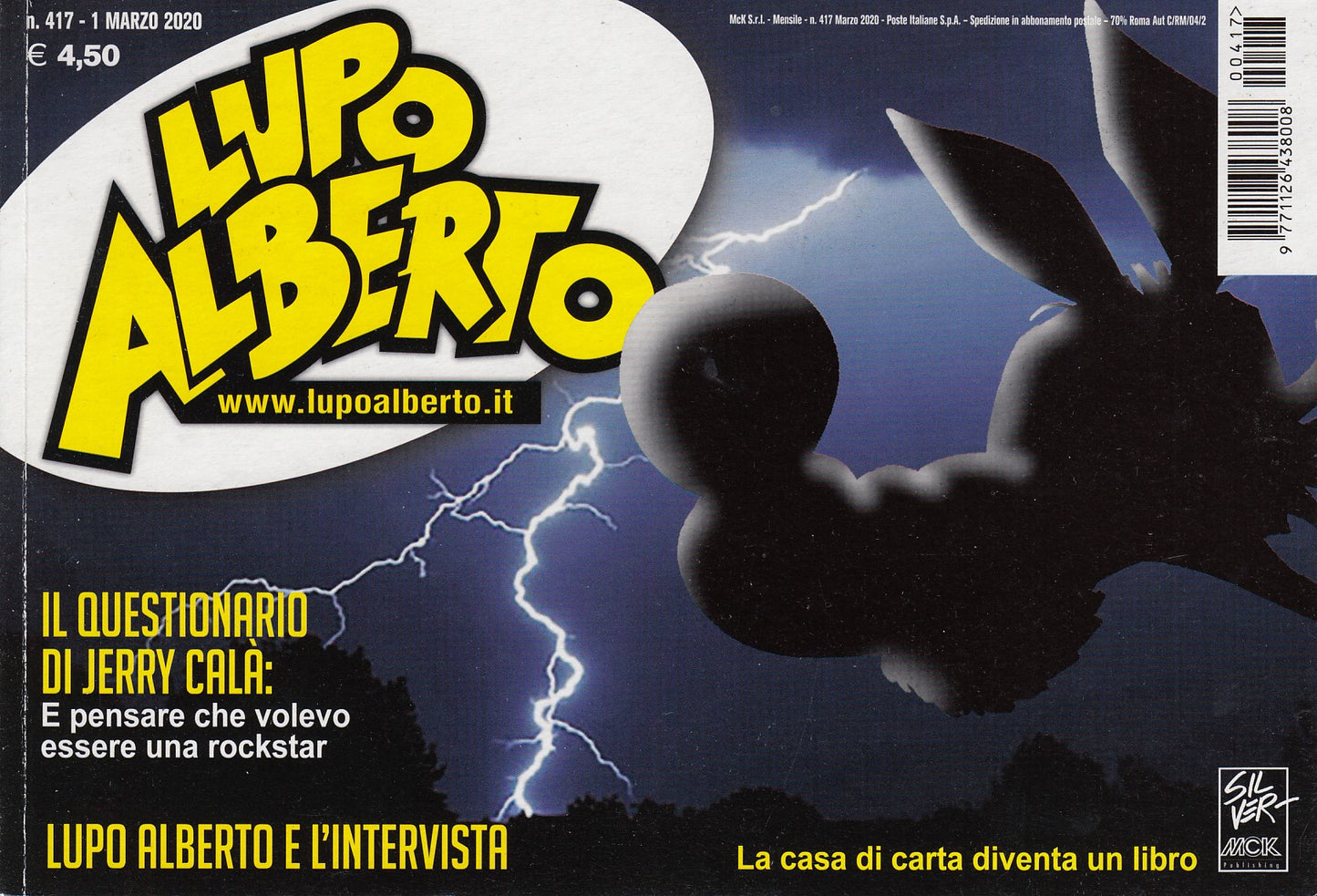 Lupo Alberto - Silver - McK- Originale- Fascia 400/453- scegli il numero- V25