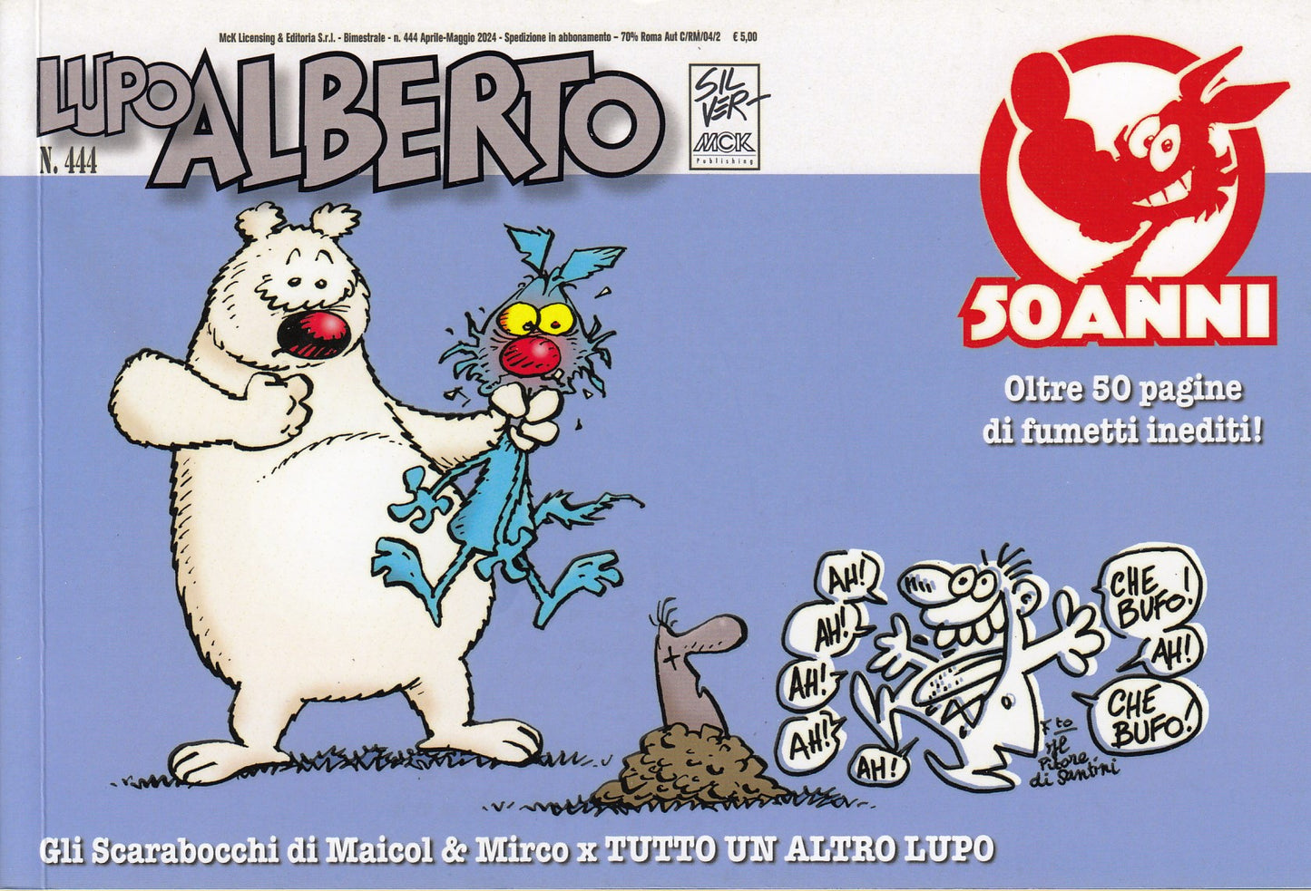 Lupo Alberto - Silver - McK- Originale- Fascia 400/453- scegli il numero- V25