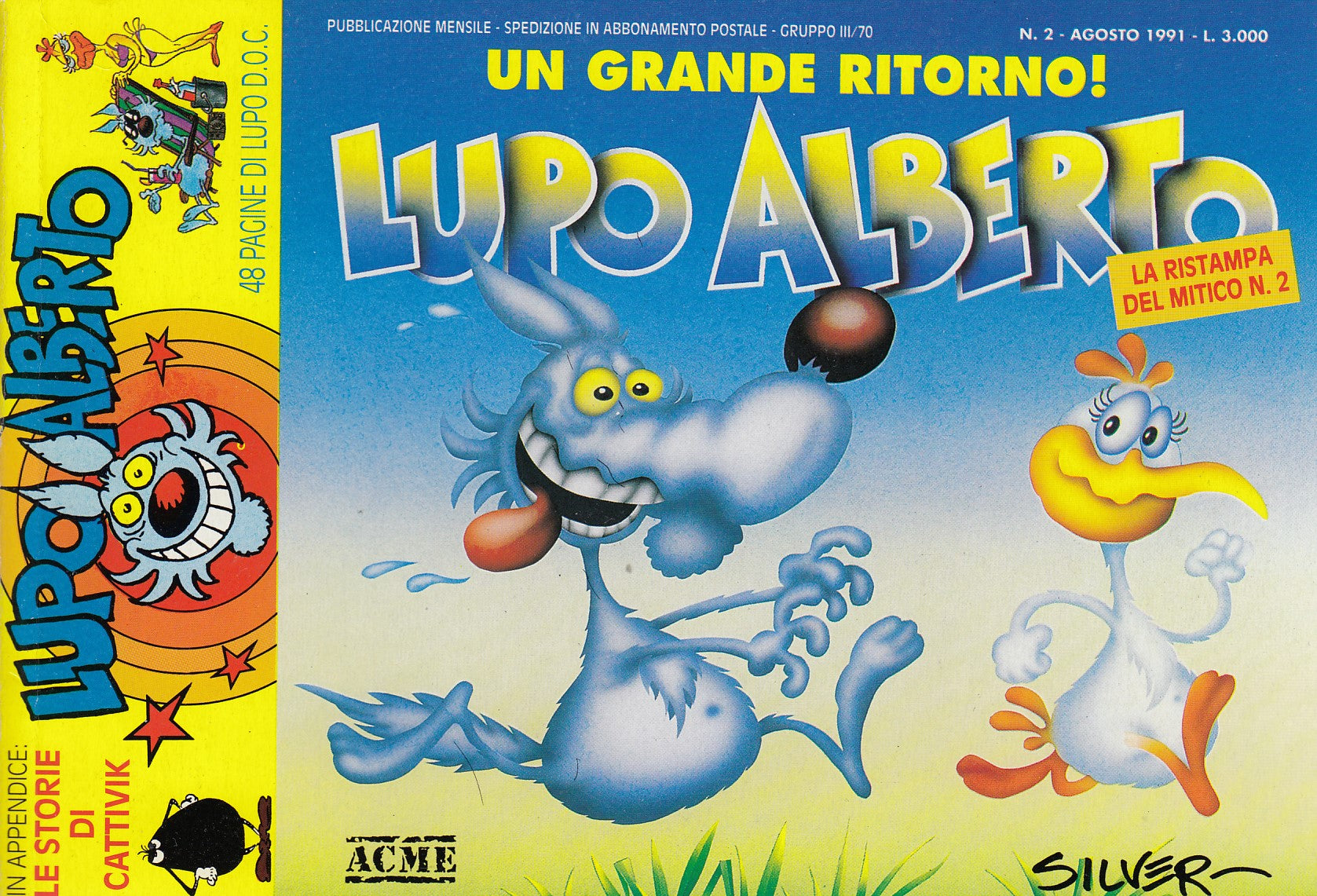 Lupo Alberto- Silver- ACME/Macchia Nera- Ristampa- Fascia 1/49- scegli inumero- V25