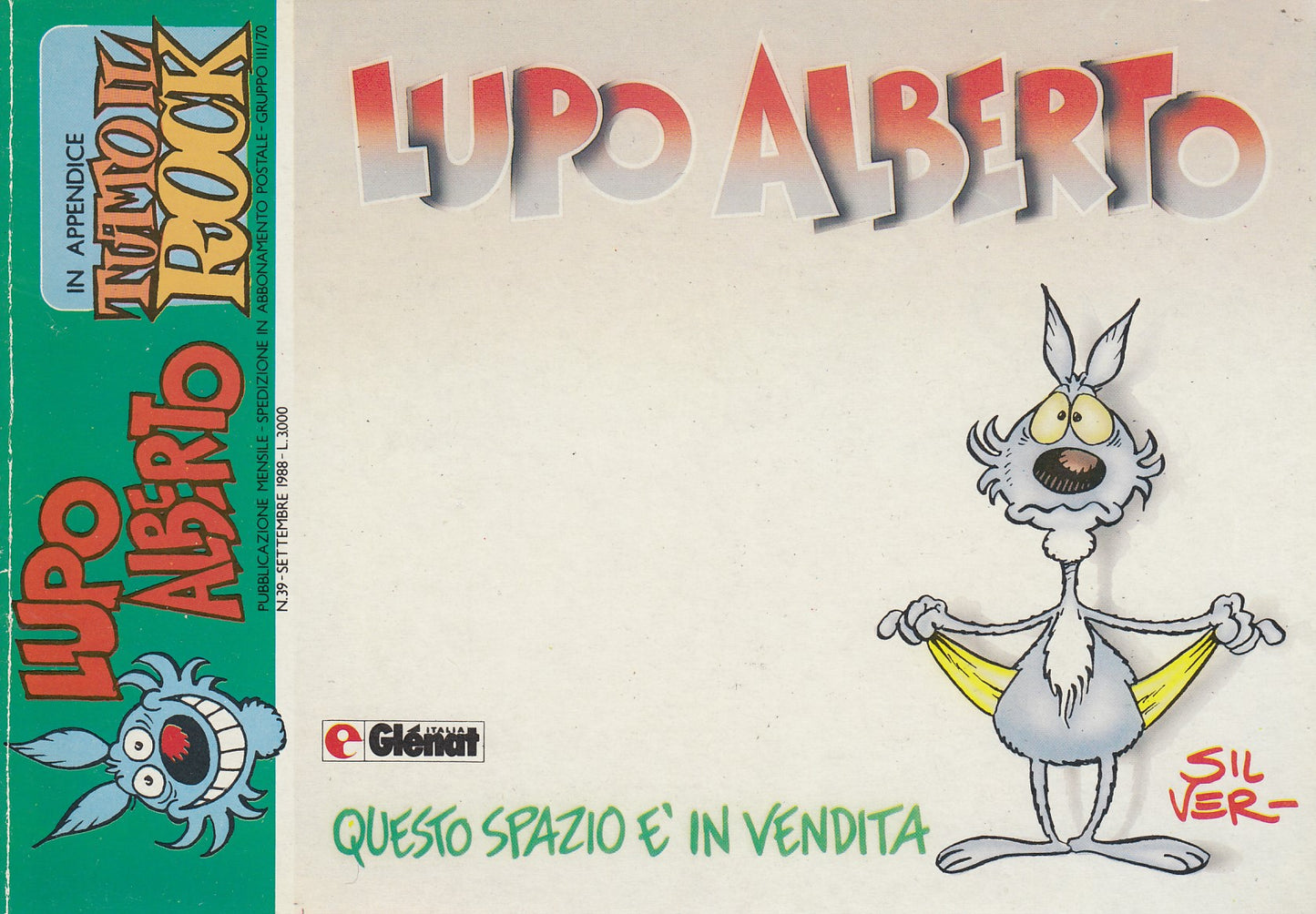 Lupo Alberto- Glenat Italia- Originale- Fascia 1/42- scegli il numero- V25