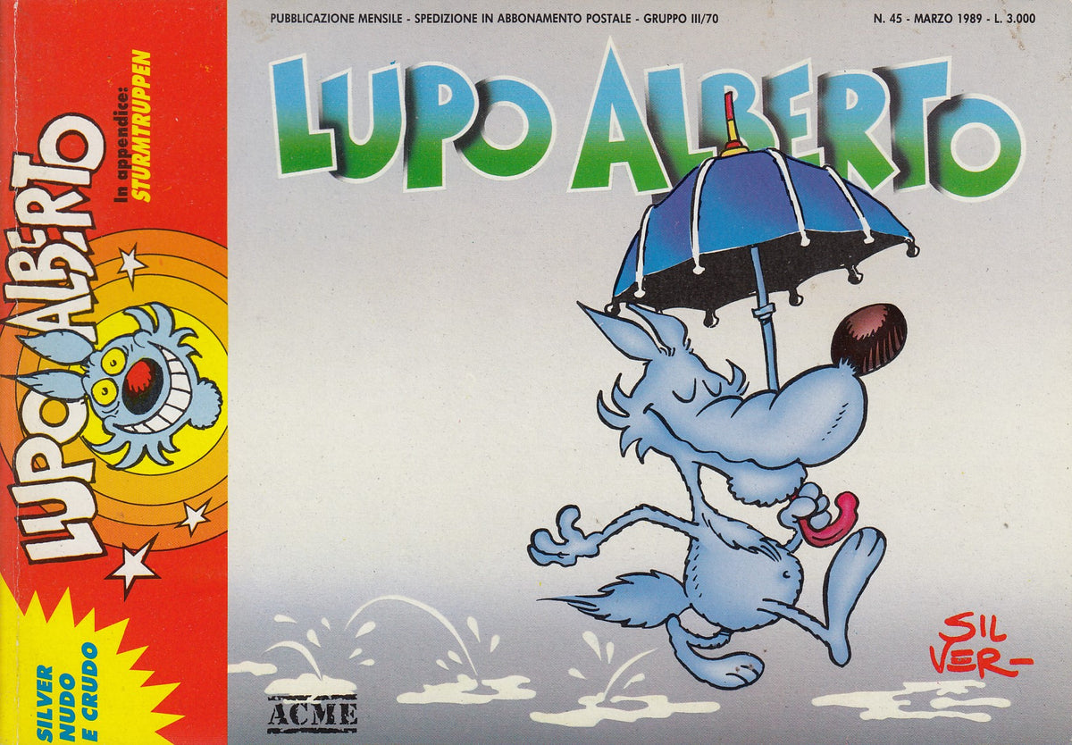 Lupo Alberto - Silver - ACME- Originale - Fascia 43/75 - scegli il numero- V25