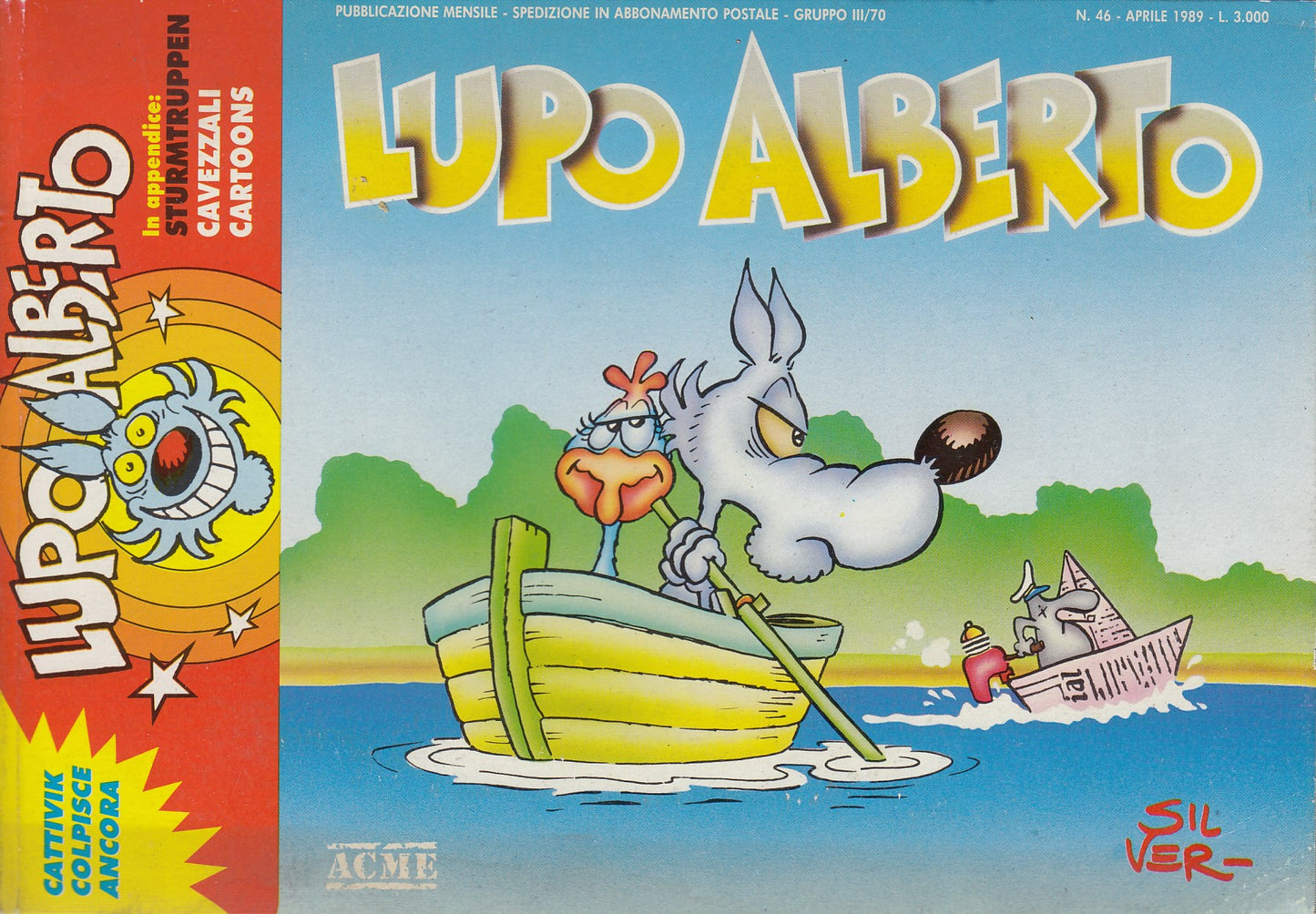 Lupo Alberto - Silver - ACME- Originale - Fascia 43/75 - scegli il numero- V25