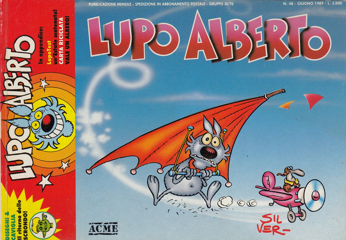Lupo Alberto - Silver - ACME- Originale - Fascia 43/75 - scegli il numero- V25