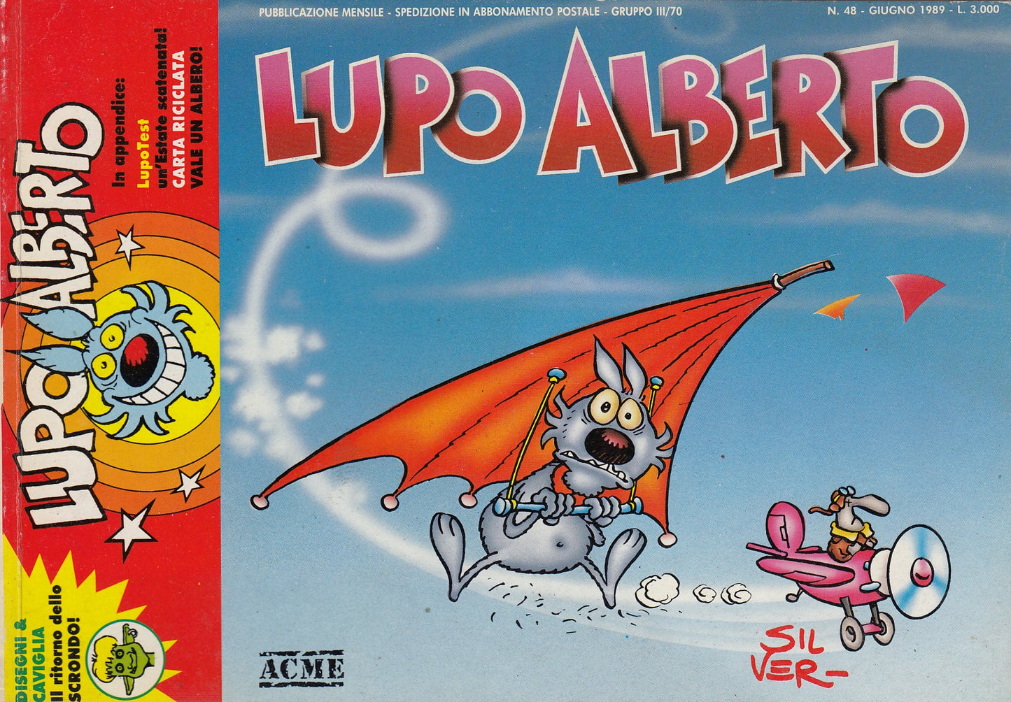 Lupo Alberto - Silver - ACME- Originale - Fascia 43/75 - scegli il numero- V25