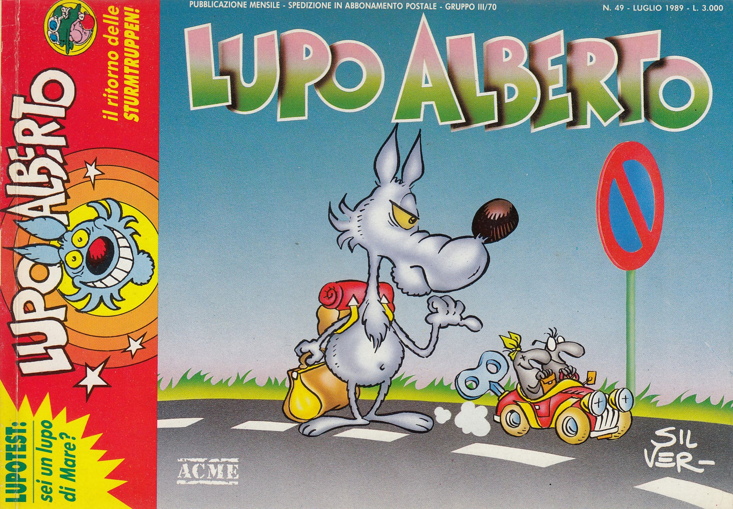 Lupo Alberto - Silver - ACME- Originale - Fascia 43/75 - scegli il numero- V25