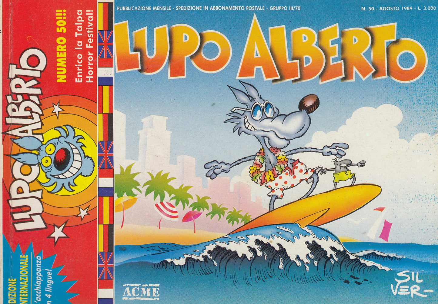 Lupo Alberto - Silver - ACME- Originale - Fascia 43/75 - scegli il numero- V25