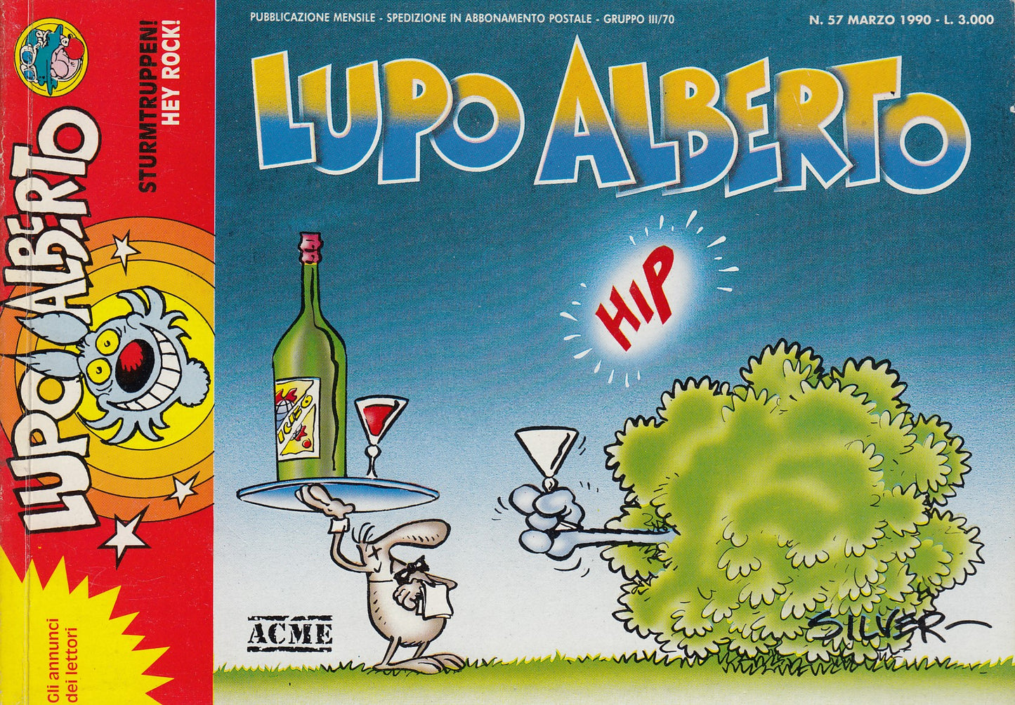 Lupo Alberto - Silver - ACME- Originale - Fascia 43/75 - scegli il numero- V25