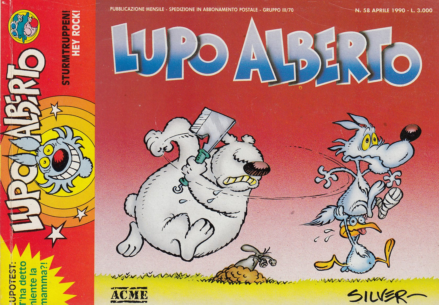 Lupo Alberto - Silver - ACME- Originale - Fascia 43/75 - scegli il numero- V25