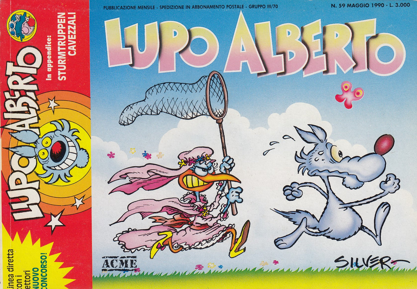 Lupo Alberto - Silver - ACME- Originale - Fascia 43/75 - scegli il numero- V25