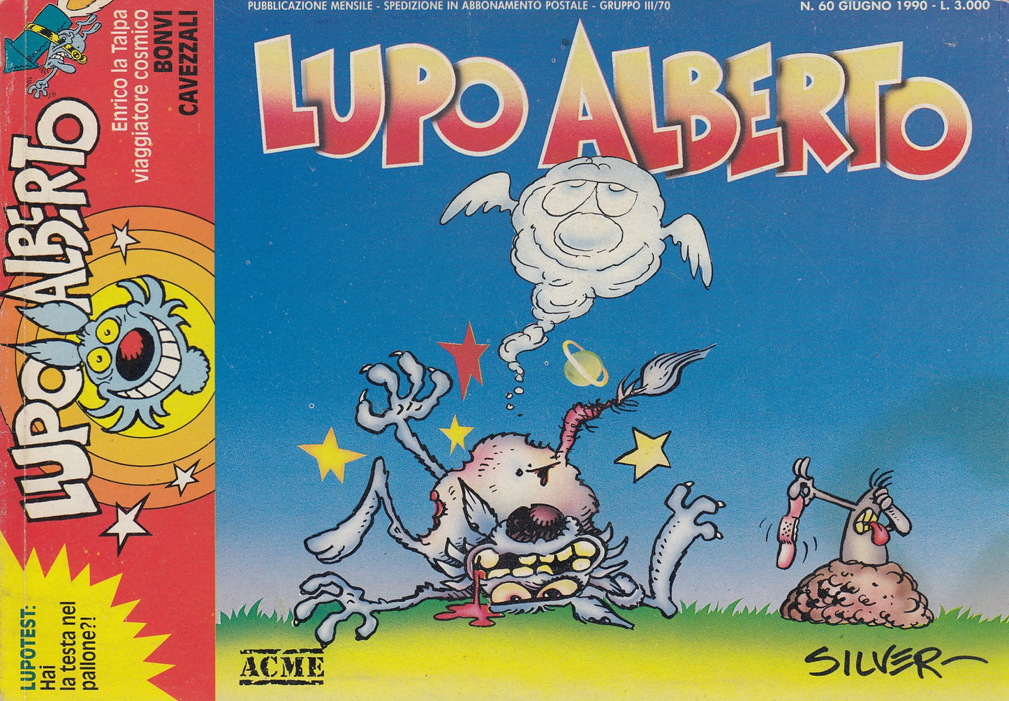Lupo Alberto - Silver - ACME- Originale - Fascia 43/75 - scegli il numero- V25
