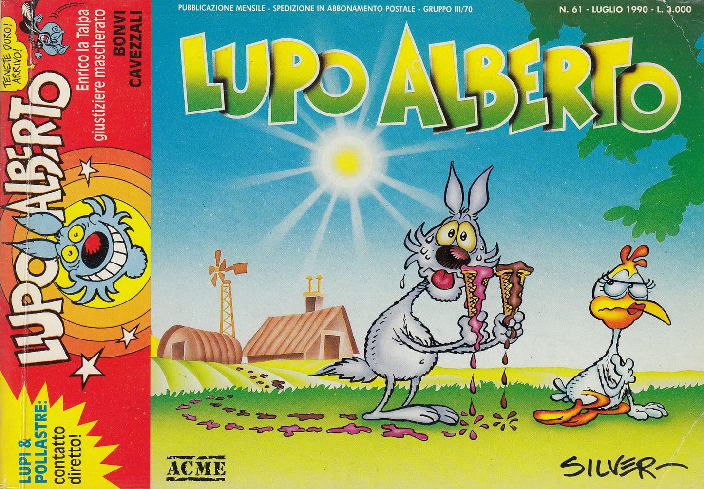 Lupo Alberto - Silver - ACME- Originale - Fascia 43/75 - scegli il numero- V25