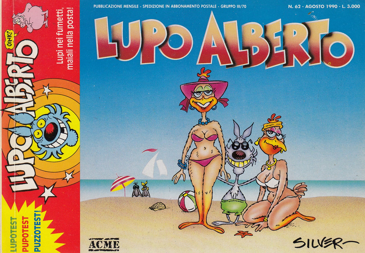 Lupo Alberto - Silver - ACME- Originale - Fascia 43/75 - scegli il numero- V25