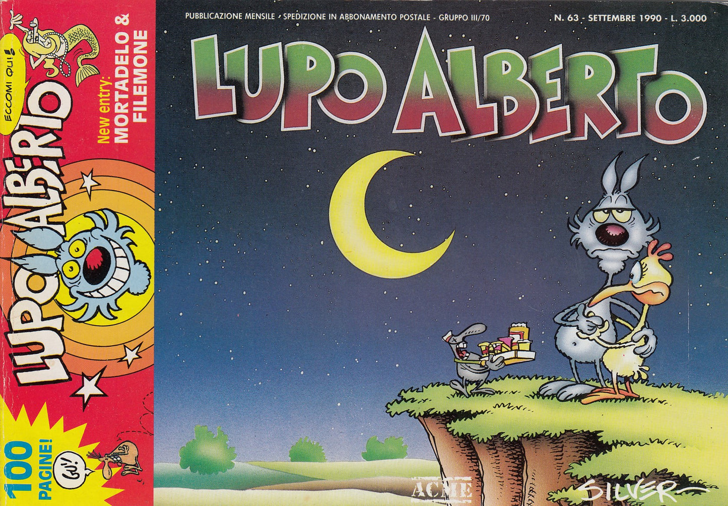 Lupo Alberto - Silver - ACME- Originale - Fascia 43/75 - scegli il numero- V25