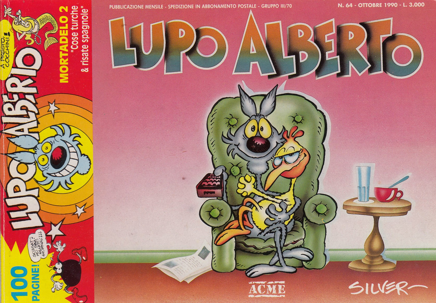 Lupo Alberto - Silver - ACME- Originale - Fascia 43/75 - scegli il numero- V25