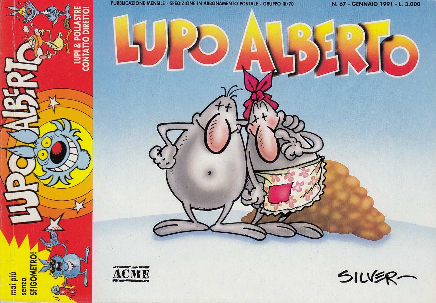 Lupo Alberto - Silver - ACME- Originale - Fascia 43/75 - scegli il numero- V25
