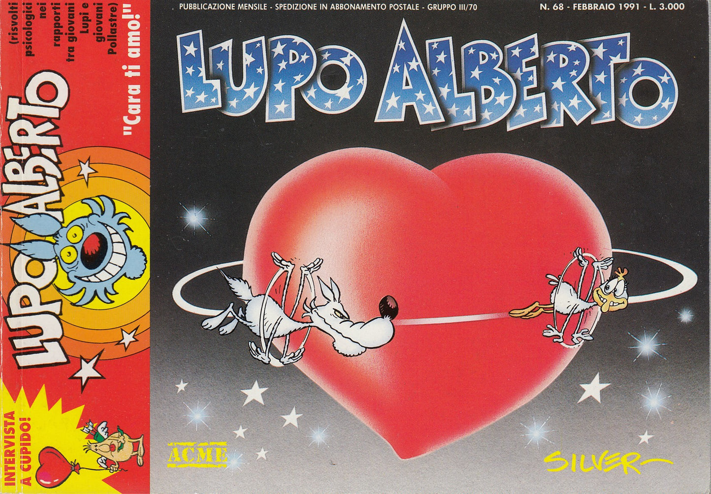 Lupo Alberto - Silver - ACME- Originale - Fascia 43/75 - scegli il numero- V25