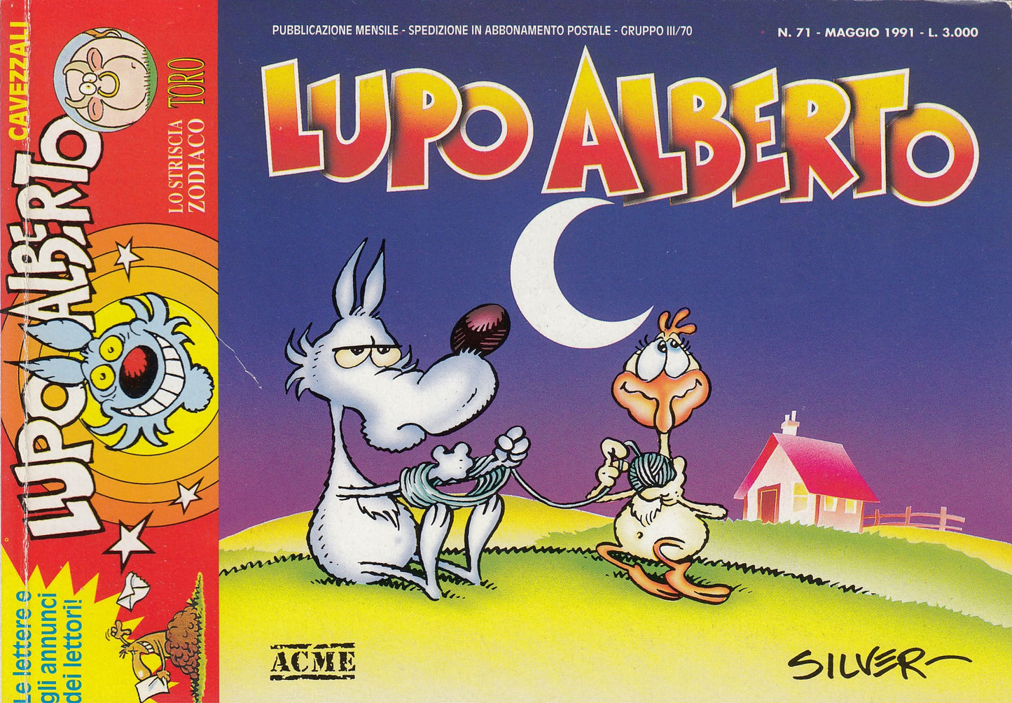 Lupo Alberto - Silver - ACME- Originale - Fascia 43/75 - scegli il numero- V25