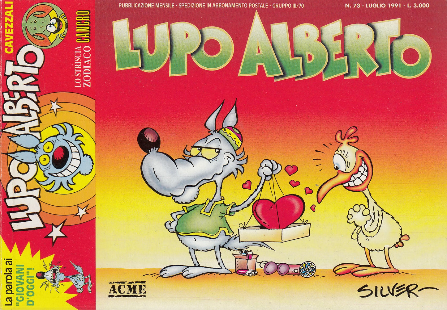 Lupo Alberto - Silver - ACME- Originale - Fascia 43/75 - scegli il numero- V25