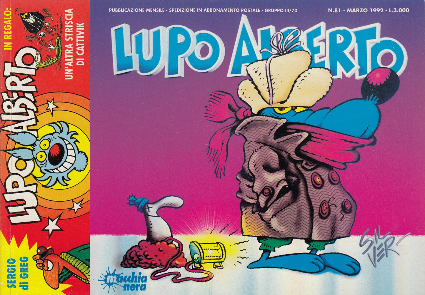 Lupo Alberto- Silver- Macchia Nera- Originale- Fascia 76/99- scegli numero- V25