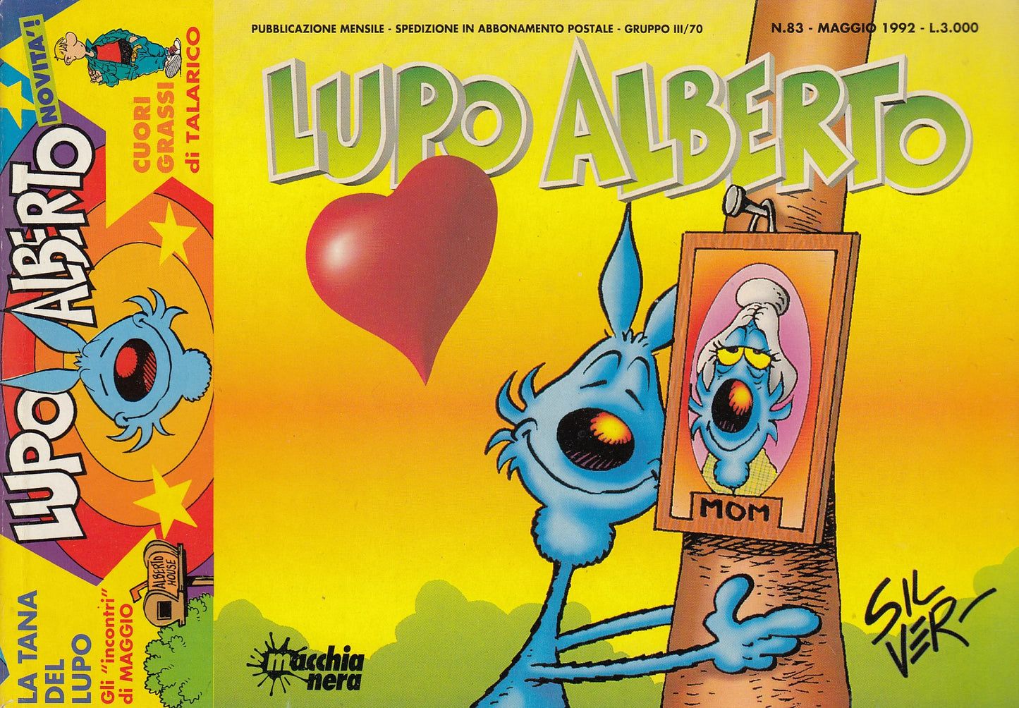 Lupo Alberto- Silver- Macchia Nera- Originale- Fascia 76/99- scegli numero- V25