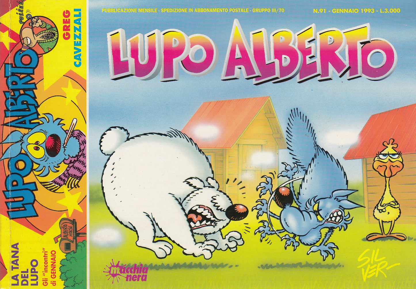 Lupo Alberto- Silver- Macchia Nera- Originale- Fascia 76/99- scegli numero- V25