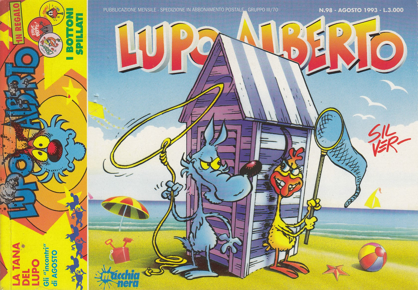 Lupo Alberto- Silver- Macchia Nera- Originale- Fascia 76/99- scegli numero- V25