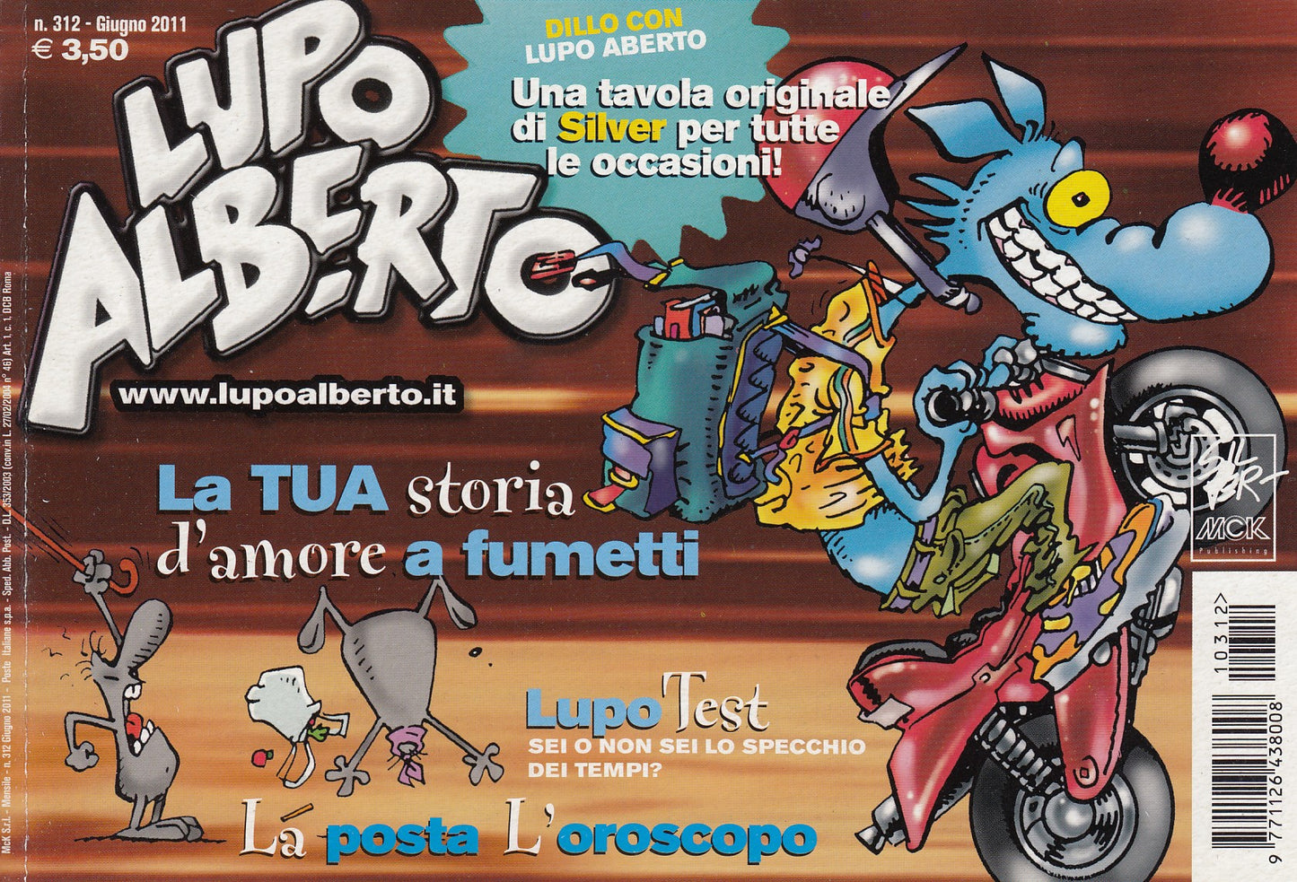 Lupo Alberto - Silver - McK- Originale- Fascia 300/349- scegli il numero- V25