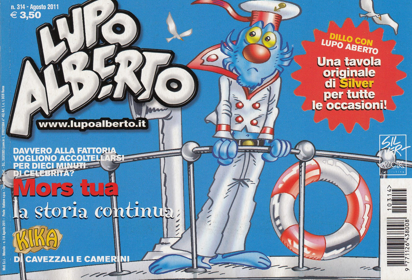 Lupo Alberto - Silver - McK- Originale- Fascia 300/349- scegli il numero- V25