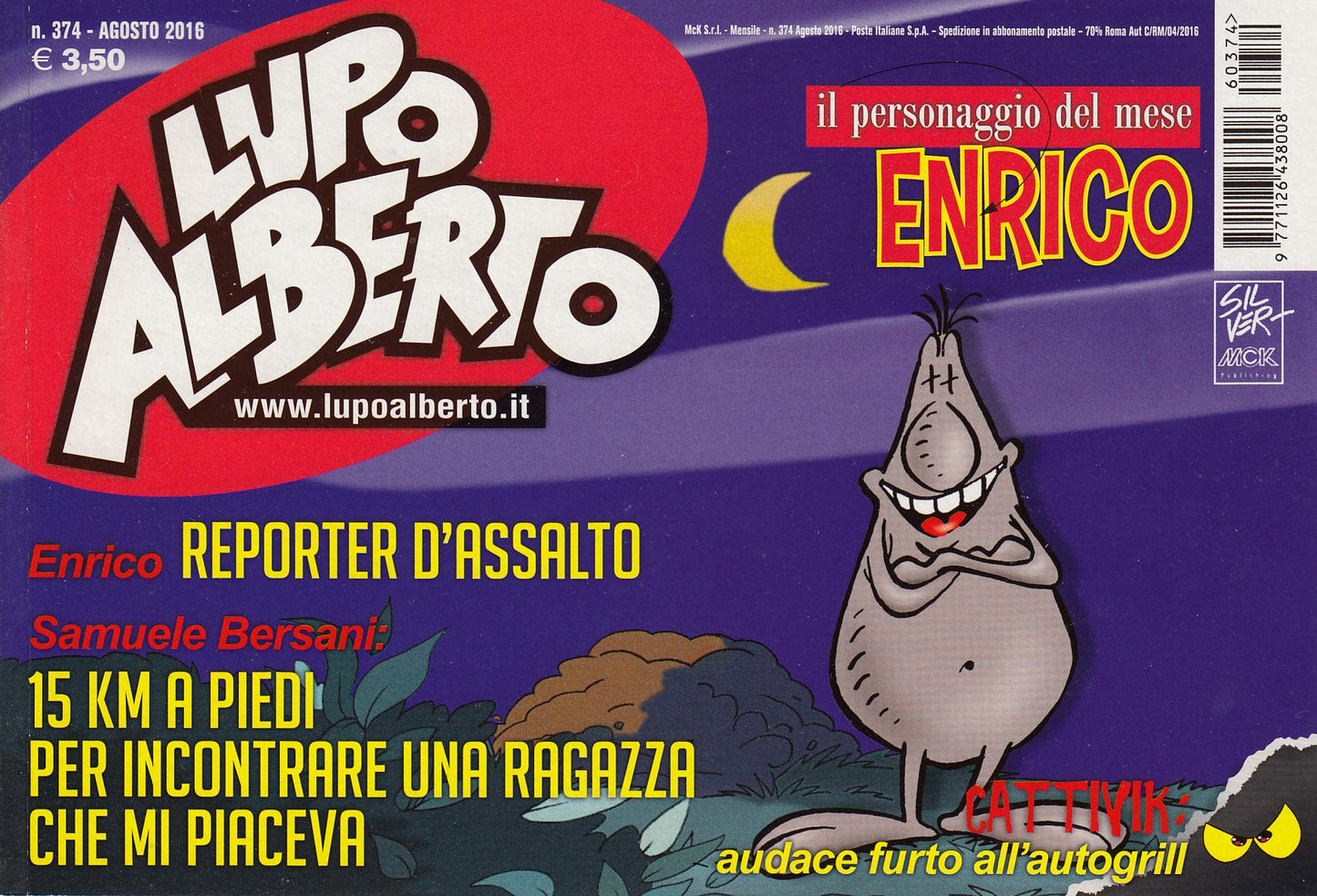 Lupo Alberto - Silver - McK- Originale- Fascia 350/399- scegli il numero- V25