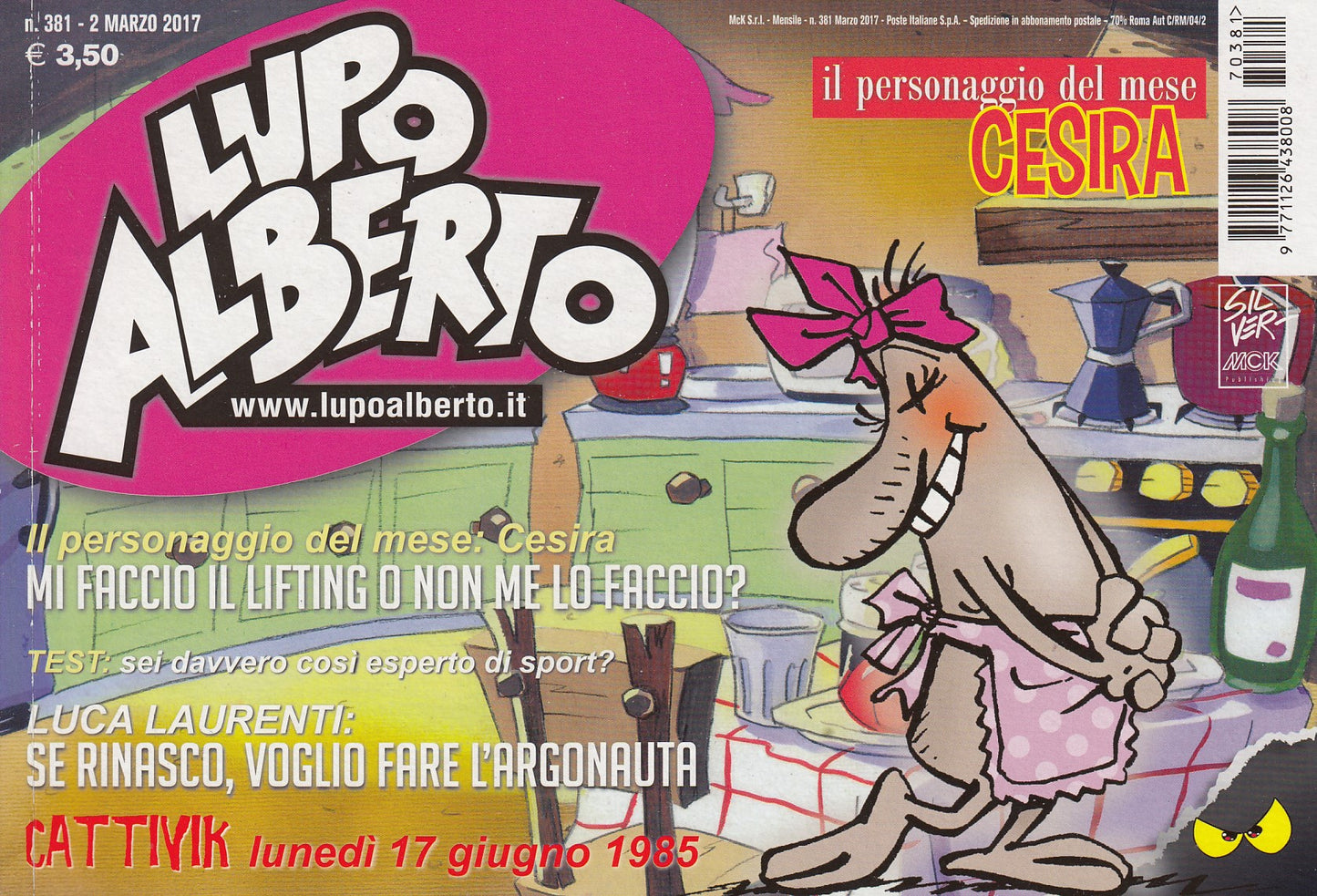 Lupo Alberto - Silver - McK- Originale- Fascia 350/399- scegli il numero- V25