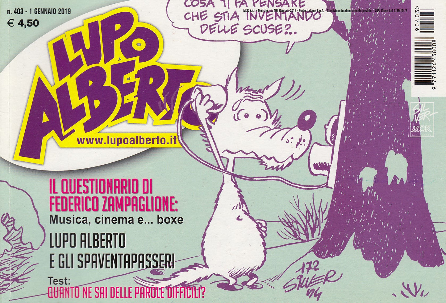 Lupo Alberto - Silver - McK- Originale- Fascia 400/453- scegli il numero- V25