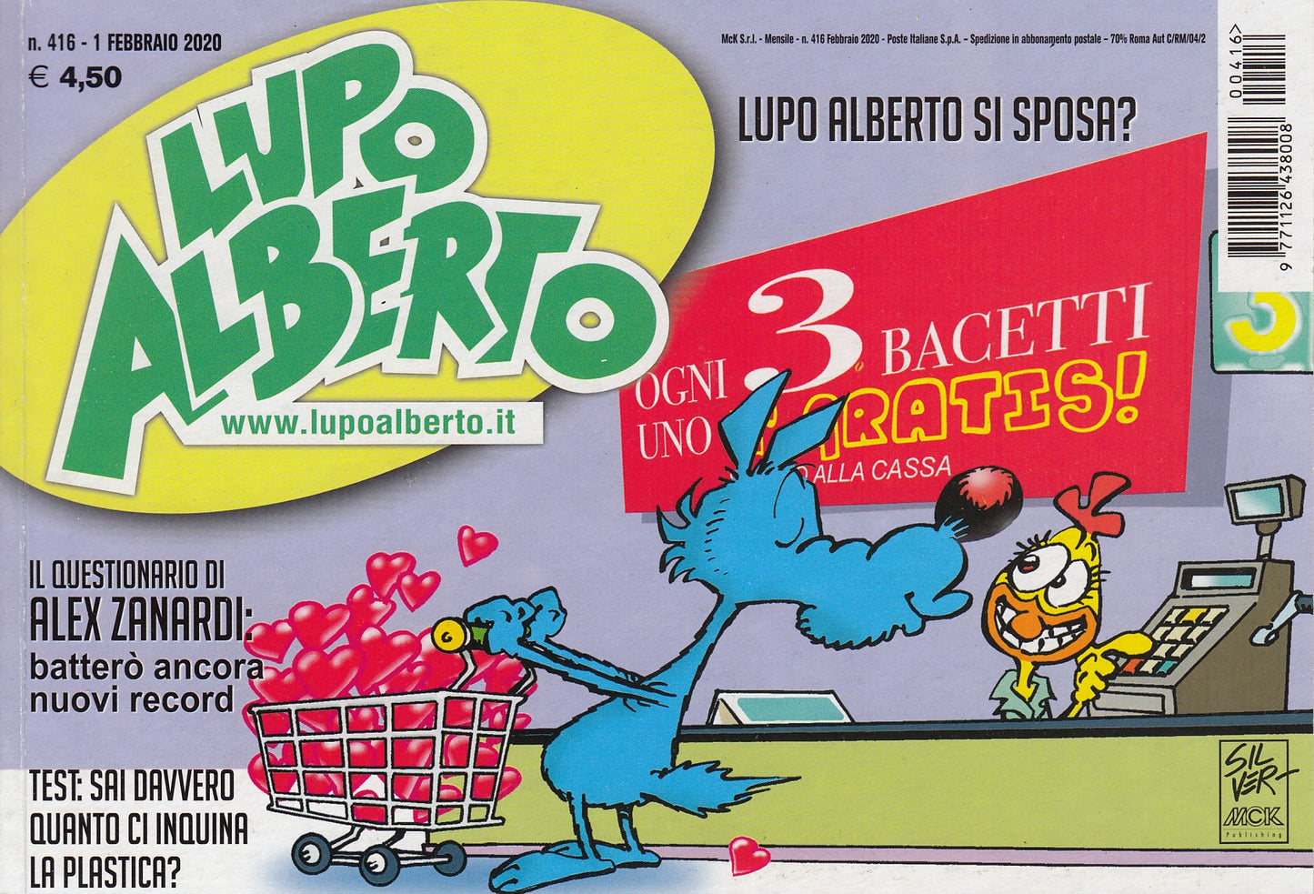 Lupo Alberto - Silver - McK- Originale- Fascia 400/453- scegli il numero- V25